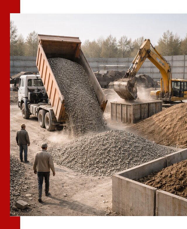 Доставка нерудных материалов с погрузкой и разгрузкой в Чистополе