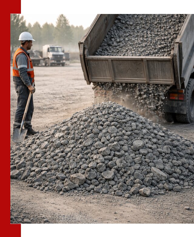 Гранитный щебень фракции 100–201 для строительства в Чистополе