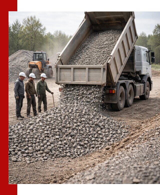 Доставка гравийного щебня фракции 70-120 в Чистополе