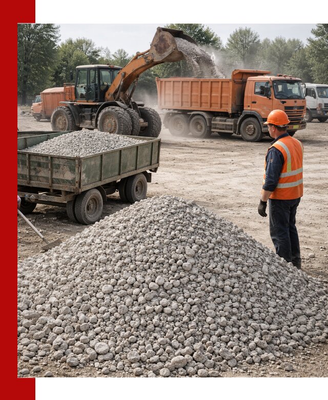 Доставка известнякового щебня фракция 20–40 в Чистополе