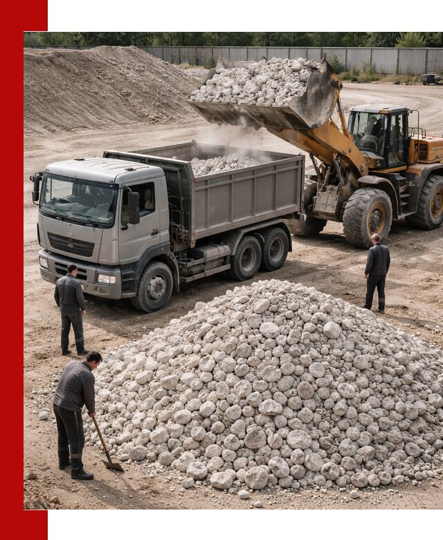 Известняковый щебень фракция 70–150 с доставкой в Чистополе