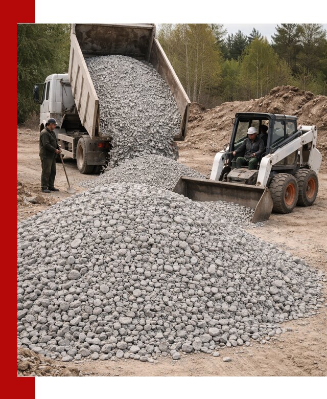 Доставка доломитового щебня в Чистополе напрямую от карьера