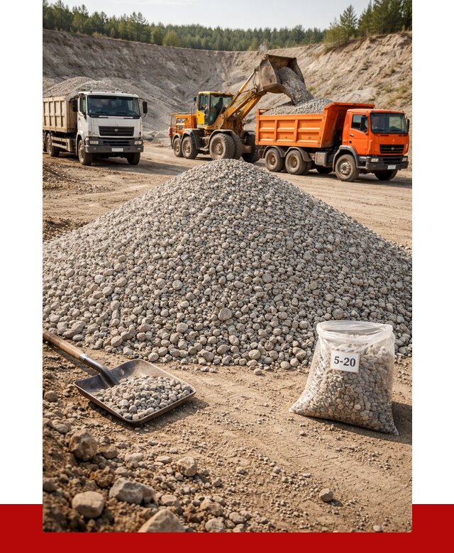 Доломитовый щебень фр. 5-20 в Чистополе от 4300 р. | ПРОНЕРУДЧст
