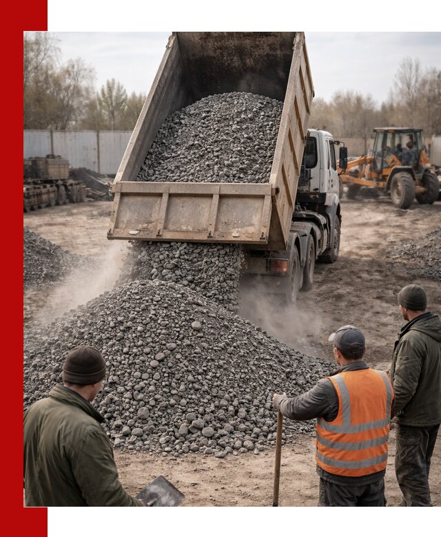 Доставка шлакового щебня в удобные сроки по выгодной цене в Чистополе