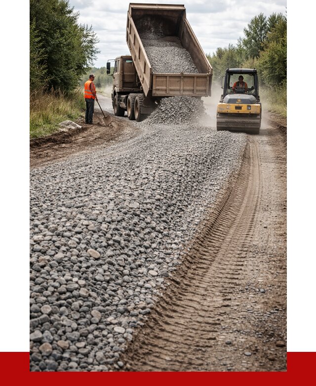 Щебень для отсыпки дороги в Чистополе от 2765 р. ПРОНЕРУДЧст