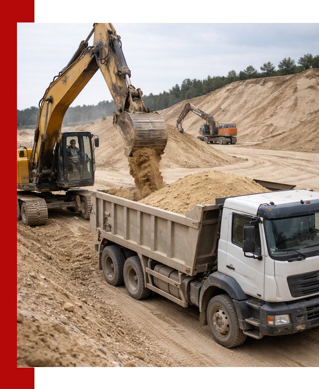 Доставка карьерного песка с самосвалами и разгрузкой в Чистополе