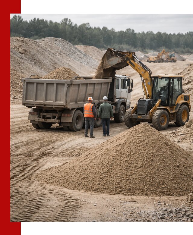 Карьерный среднезернистый песок с доставкой в Чистополе