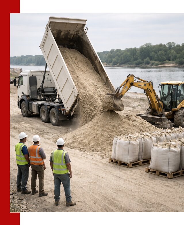 Доставка речного песка в Чистополе самосвалами и погрузкой