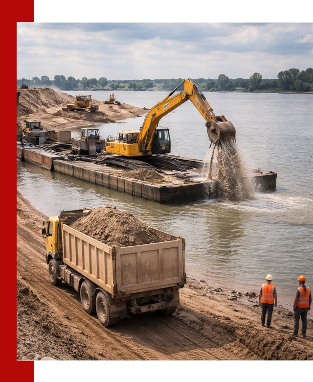 Намывной песок с доставкой в Чистополе оптом и в розницу