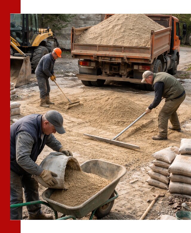 Поставка песка для стяжки в Чистополе с быстрой доставкой