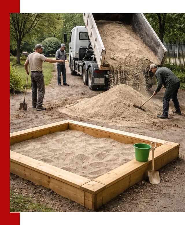 Песок для песочницы с доставкой в Чистополе недорого и чистый