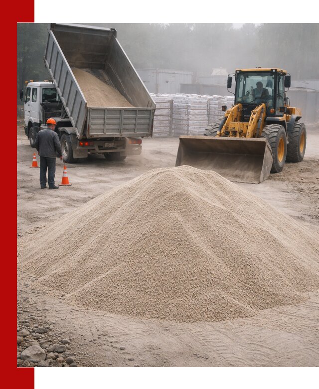 Кварцевый песок фракция 0–8 для стройработ в Чистополе