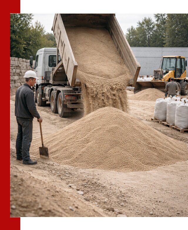 Кварцевый песок фракция 0–3 мм с доставкой в Чистополе