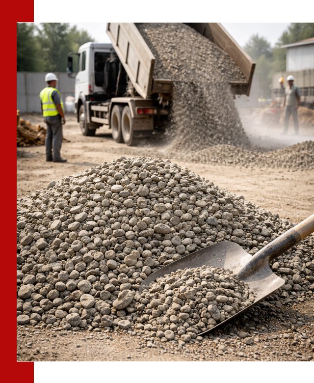 Доставка гравия фракции 20-40 в Чистополе с самосвалами