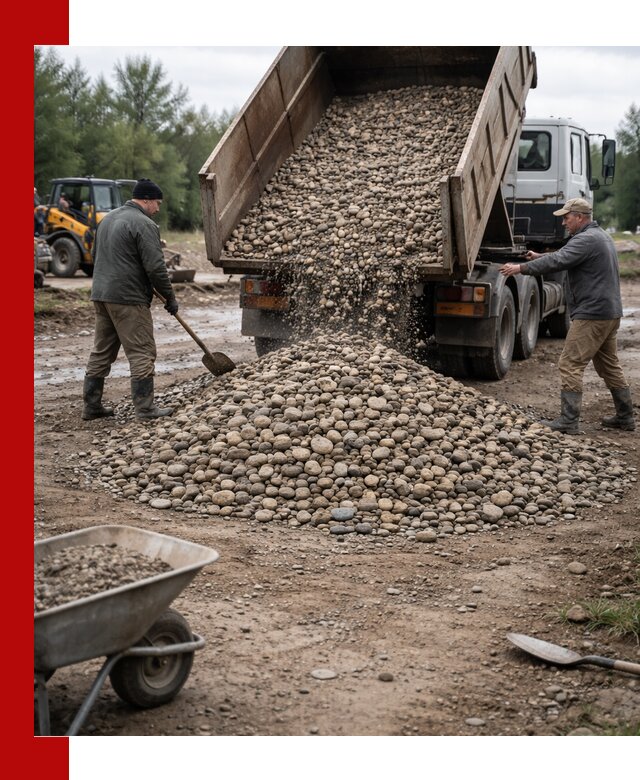Доставка гальки речной оптом и в розницу в Чистополе