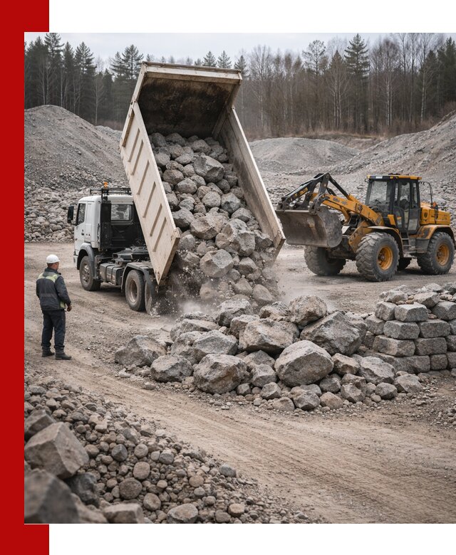 Доставка и продажа бутового гранитного камня в Чистополе