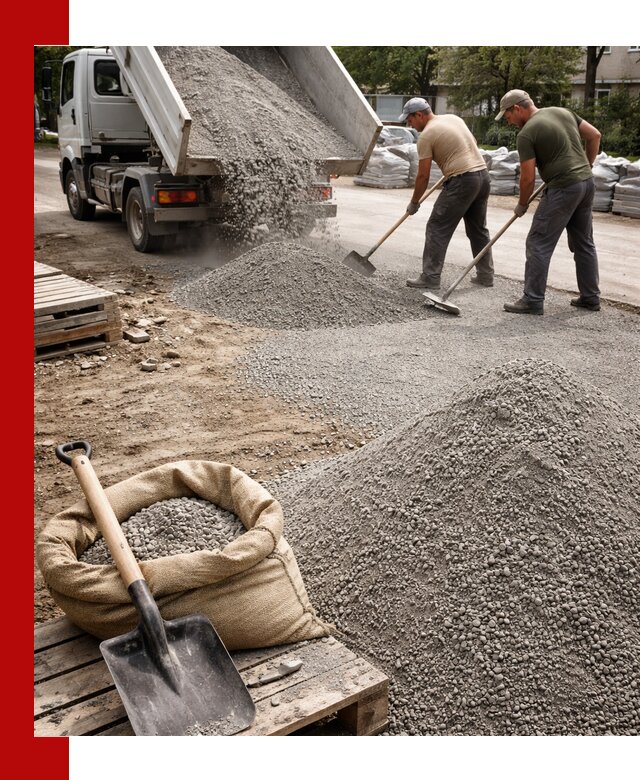 Отсев для тротуарной плитки в Чистополе — доставка и укладка