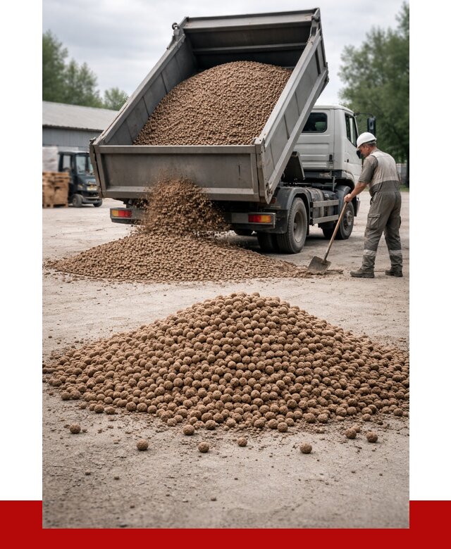 Керамзит с доставкой в Чистополе от 4300 р. за м3 | ПРОНЕРУДЧст