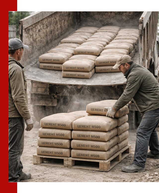 Цемент М500 с доставкой самосвалом в Чистополе