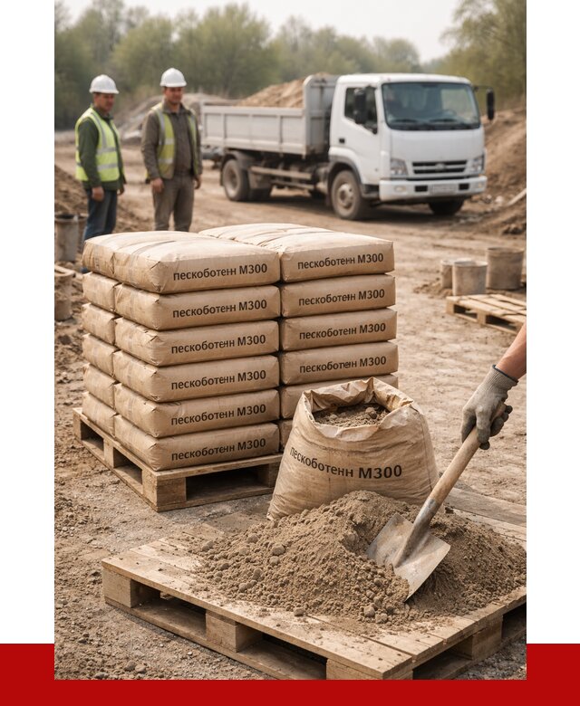 Пескобетон М300 в Чистополе с доставкой от 4761 р. за куб | ПРОНЕРУДЧст
