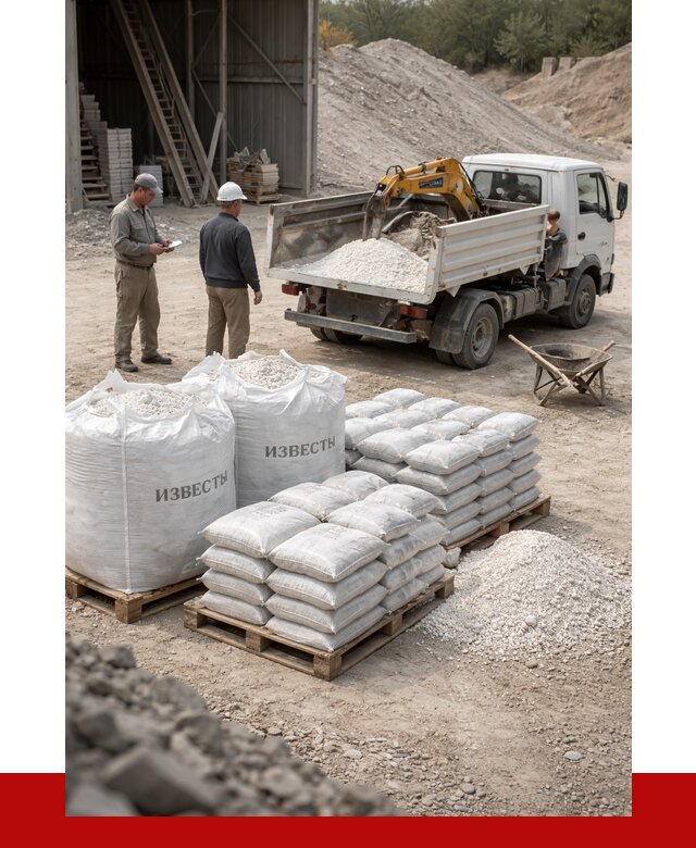 Известь строительная в Чистополе с доставкой от 4300 р. | ПРОНЕРУДЧст