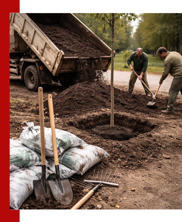 Грунт для посадки деревьев в Чистополе — доставка и подготовка почвы