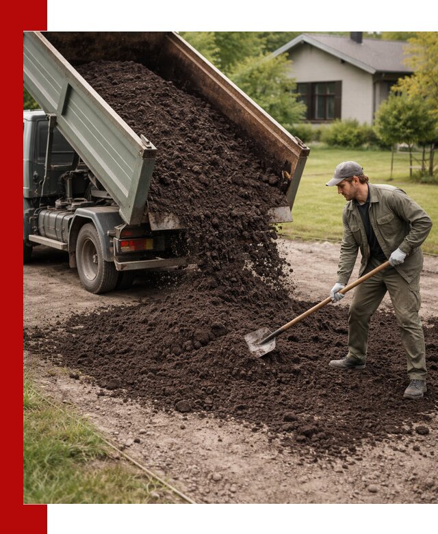 Чернозем для газона с доставкой в Чистополе быстро и качественно