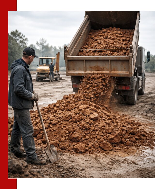 Глина для засыпки в Чистополе с доставкой самосвалами