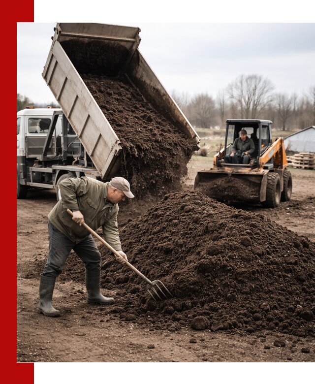 Доставка и продажа перегноя в Чистополе быстро и дешево