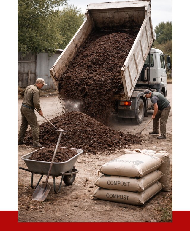 Купить компост в Чистополе от 4300 р. за куб с доставкой | ПРОНЕРУДЧст