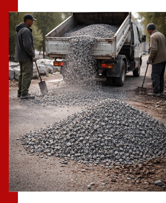 Гранитная крошка для посыпки дорог и тротуаров в Чистополе