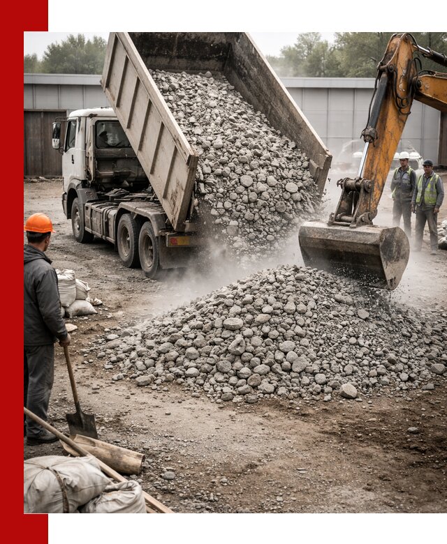 Доставка дробленого бетона в Чистополе оптом и в розницу