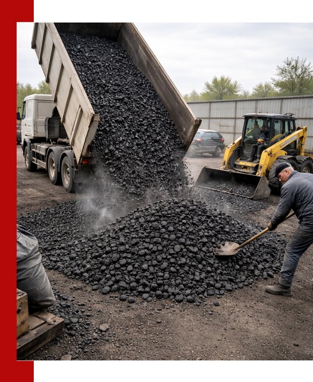 Доставка угля орех в Чистополе оптом и в розницу