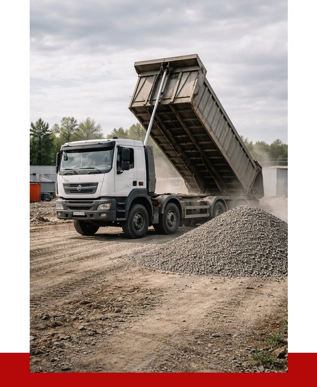 Доставка самосвалом 40 кубов в Чистополе от 9215 р. | ПРОНЕРУДЧст