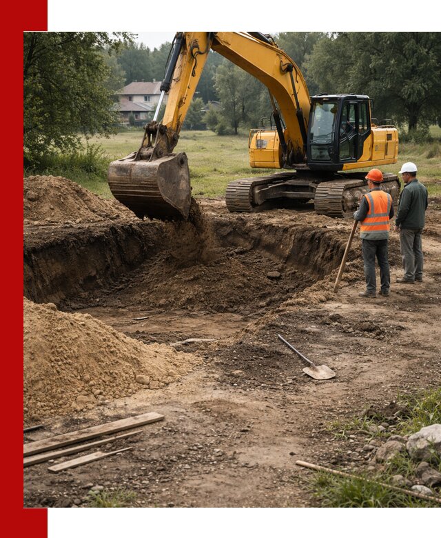 Рытье котлована под фундамент в Чистополе (быстро и недорого)